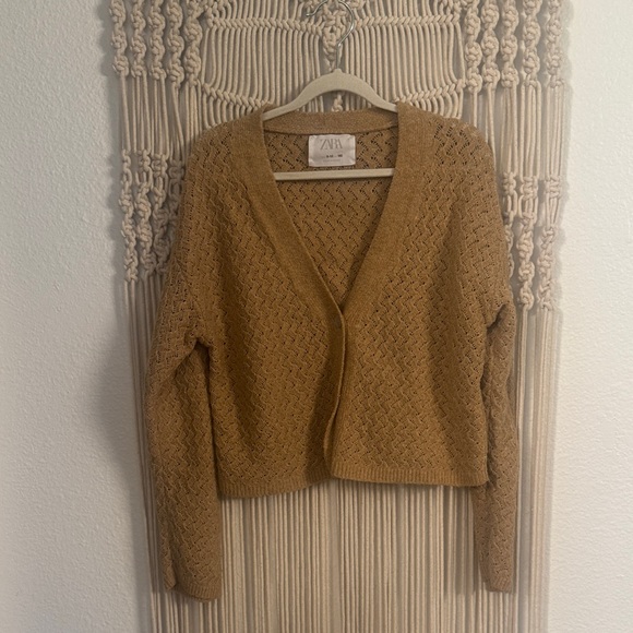 Zara Other - Zara Kid’s Camel Cardigan